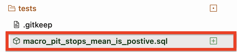 creating a test on our pit stops model referencing the macro creating a test on our pit stops model referencing the macro